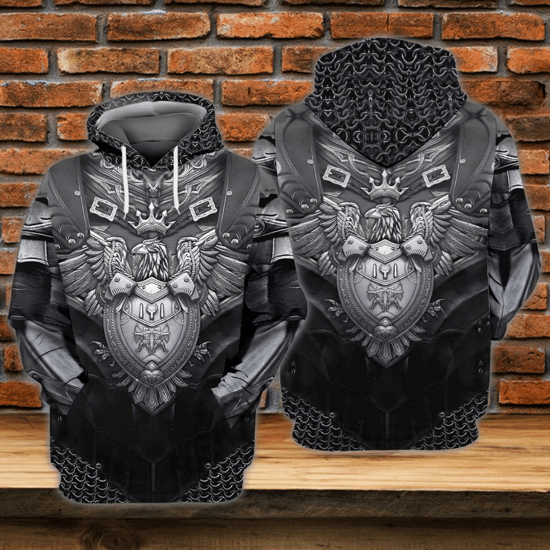 Armor Eagle Gift 3d Hoodie Zip Hoodie