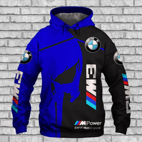 Bmw M3 Motorsport Skull Luxury Car 3d All Over Print Hoodie 355 530