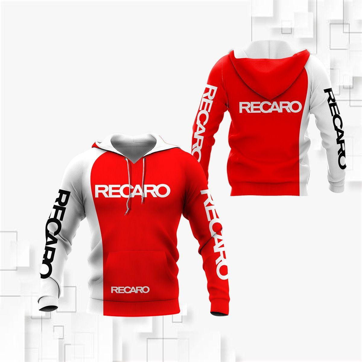 Recaro Shirt 355, 3d Hoodie Zip Hoodie