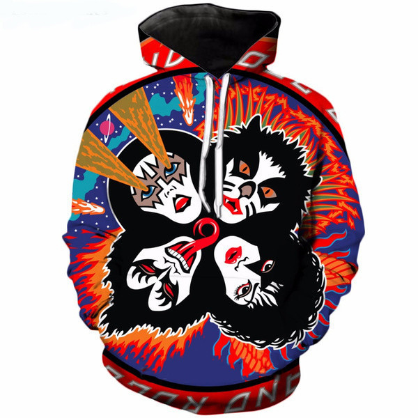 Rock Kiss Band Hoodie 3d 01