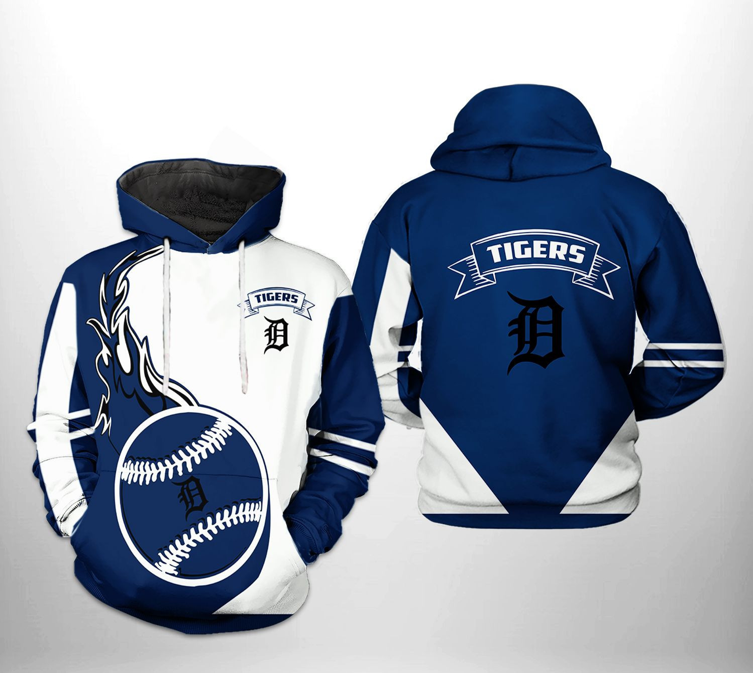 Detroit Tigers MLB Classic 3D All Over Print Hoodie & Zip Hoodie