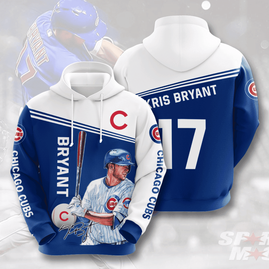 Chicago Cubs Kris Bryant 17 3D All Over Print Hoodie & Zip Hoodie