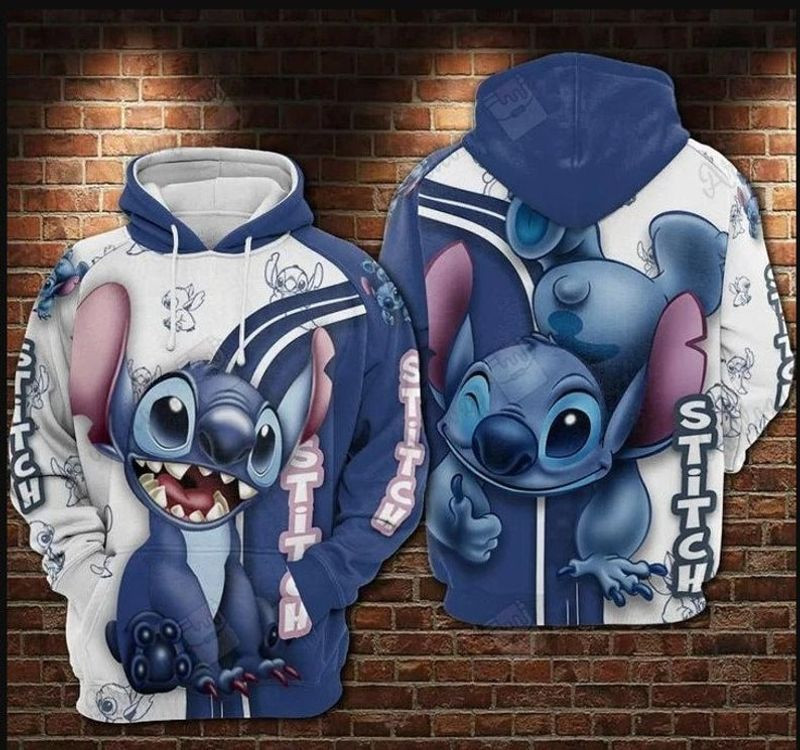 Lilo And Stitch Cute Lover Ii 3d Hoodie Zip Hoodie