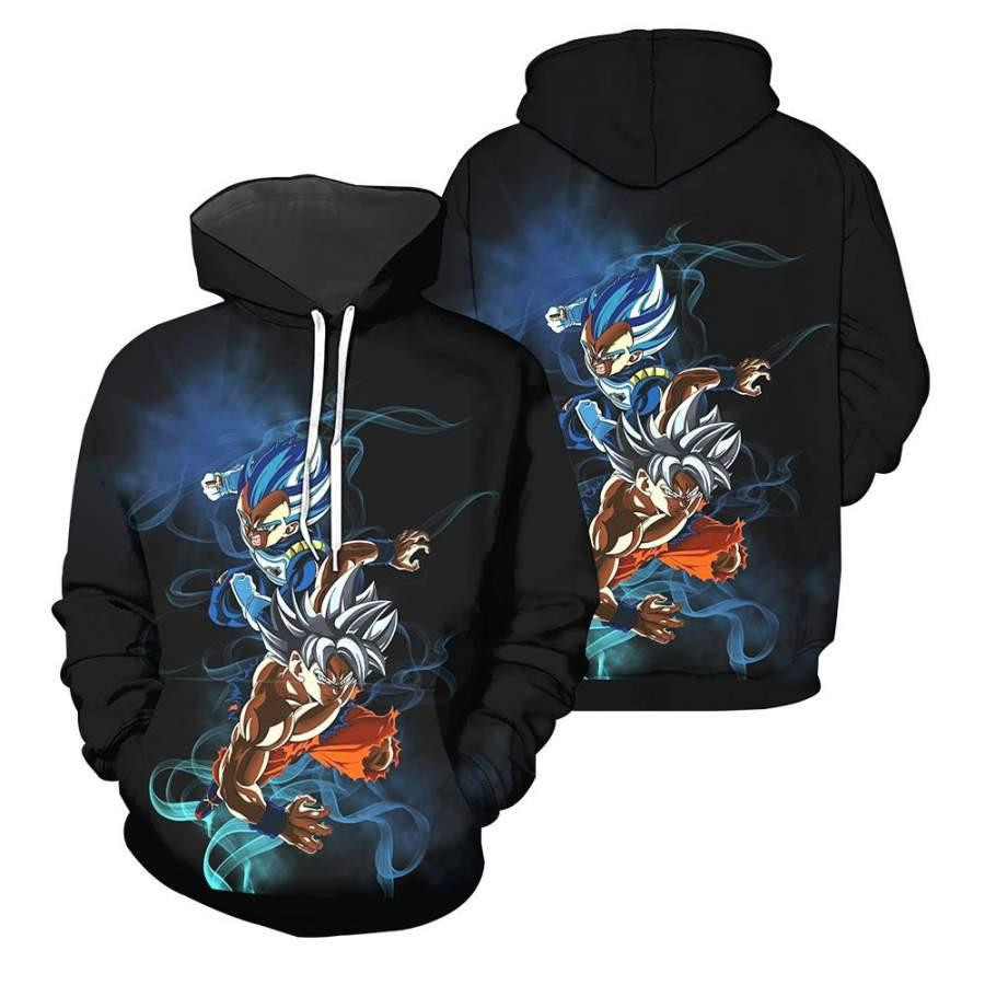 Dragon Ball Anime, Son Goku Dragon Ball All Over Print Hoodie, Fleece Jacket
