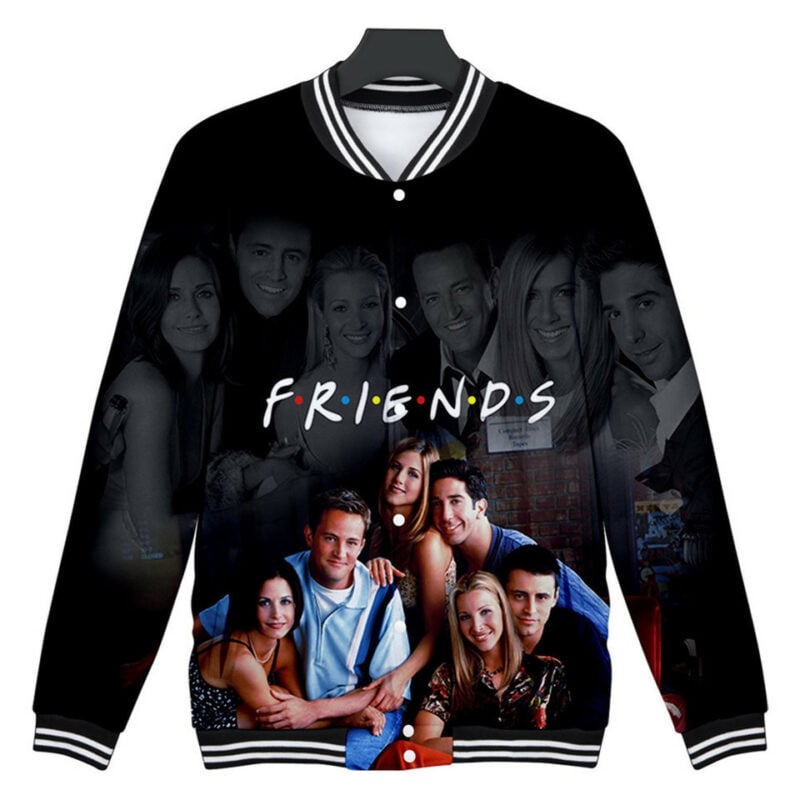 Friends Tv Show 3d Printed Sweatshirt Baseball Jacket Men/women Coat Autumn Winter Fashion Brand Oversize Jackets Clothes