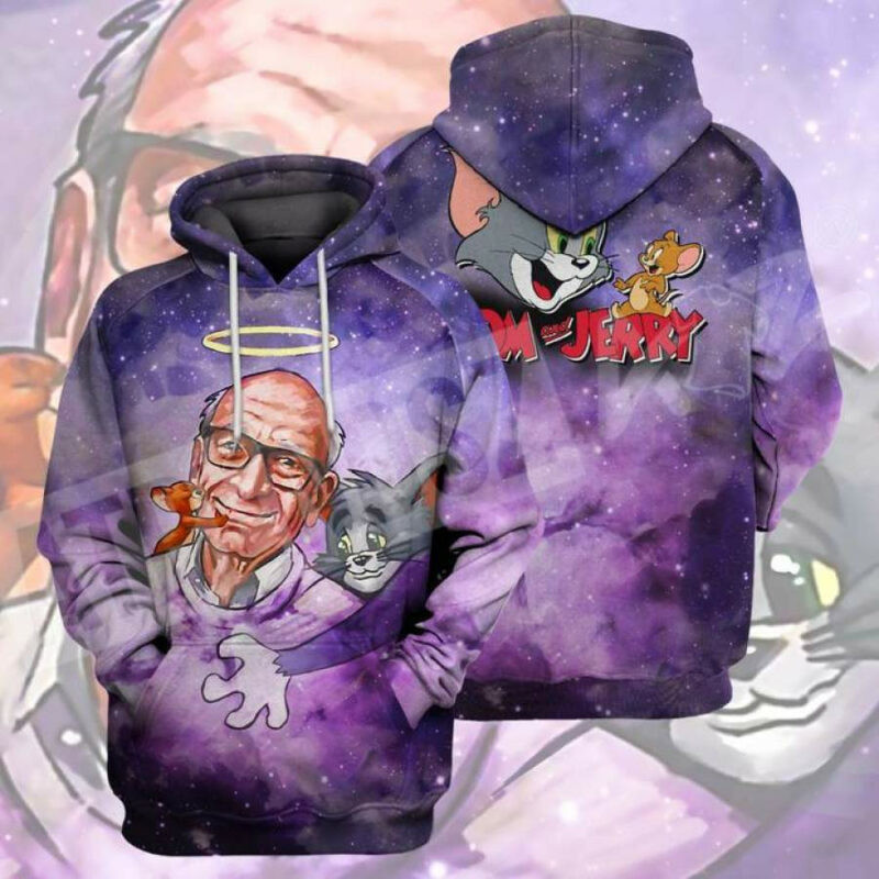 Tom And Jerry Say Thank You Hoodie Unisex 3d All Over Print