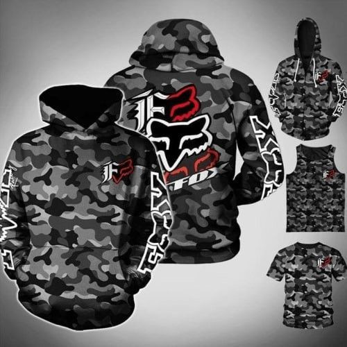 Fox Racing Camo 3D All Over Print Hoodie & Zip Hoodie