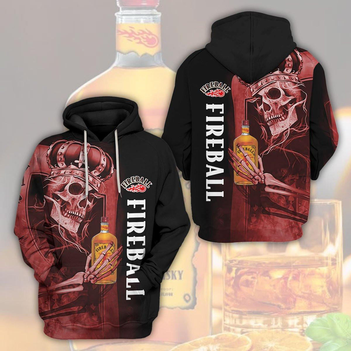 Fireball Skull King Trending Hoodie 526