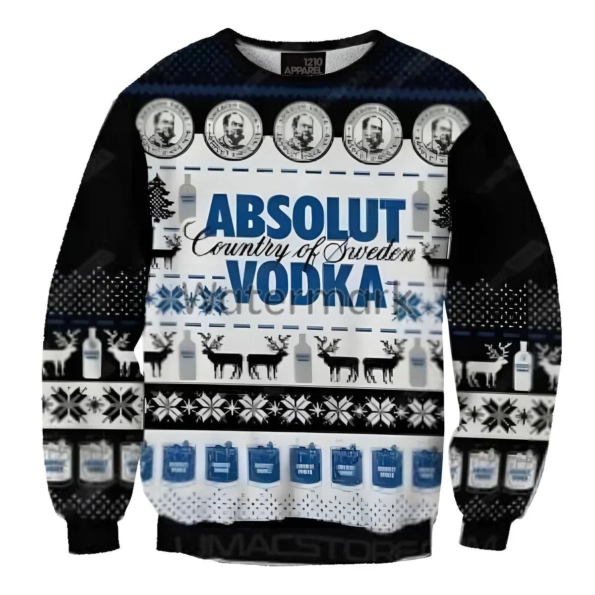 Absolut Vodka Ugly Christmas Sweater