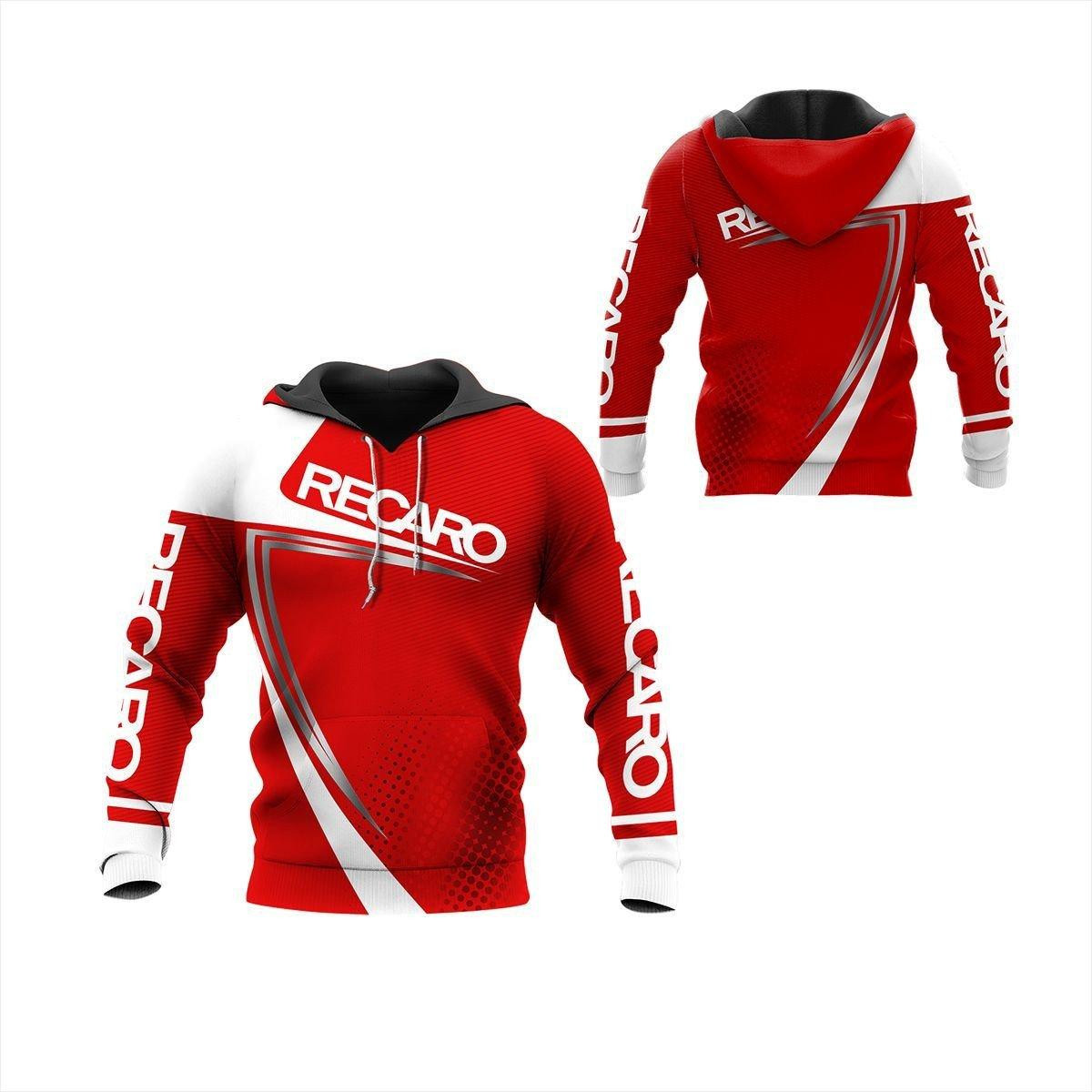 Recaro Shirt 102, 3d Hoodie Zip Hoodie