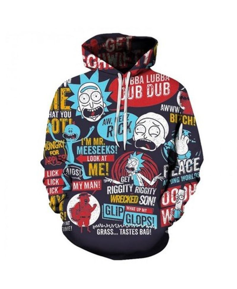 Rick And Morty Roupas 3d T Shirt Sweatshirt Zip Hoodie Bomber 886