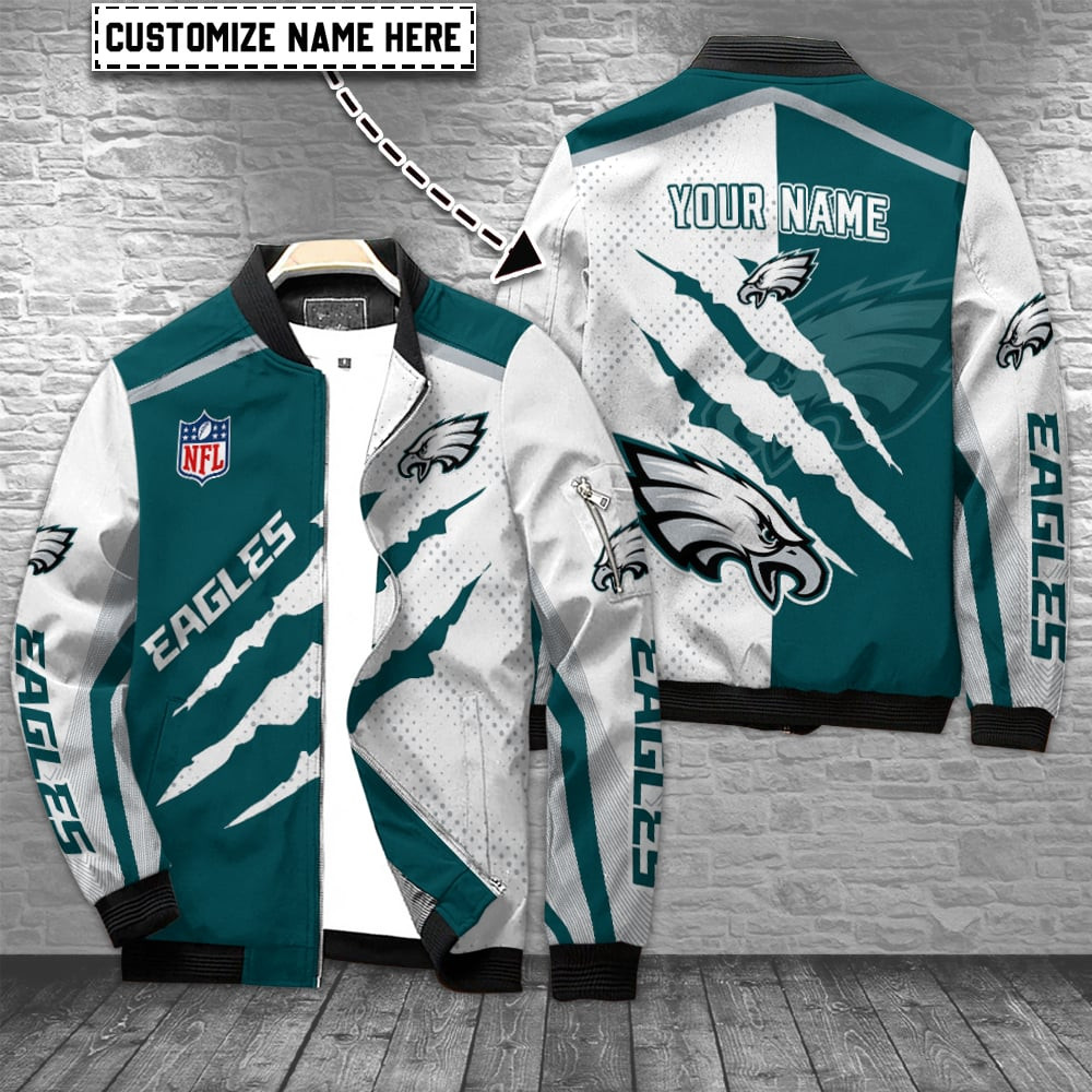 Philadelphia Eagles Personalized Bomber Jacket BGBBJ953