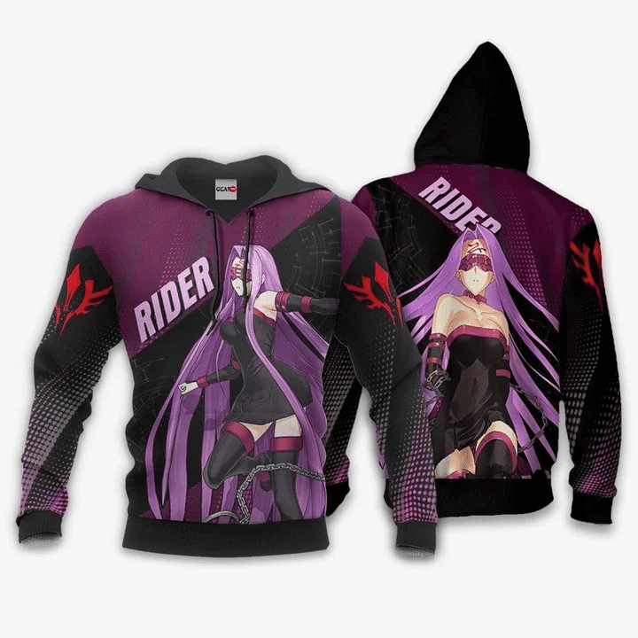 Fate Stay Night Rider 3d Hoodie Zip Hoodie