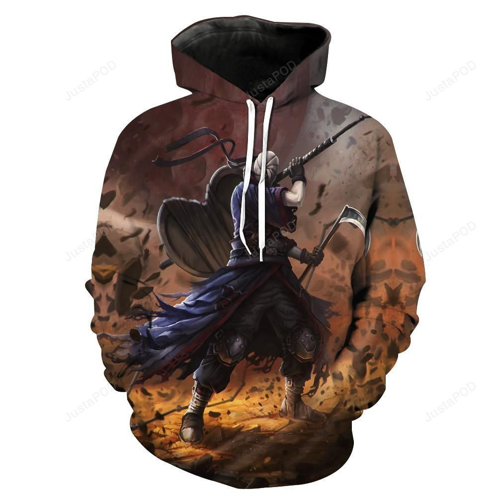 Naruto Shippuden Legendary Obito Uchiha Gunbai Weapon 3D All Over Print Hoodie & Zip Hoodie
