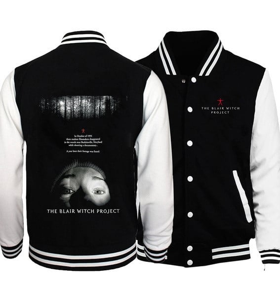 The Blair Witch Project Movie Baseball Jacket Sweatshirt Winter Popular Soft Hoodie Sweatshirt Printed Cotton Hoodies Pop Jackets