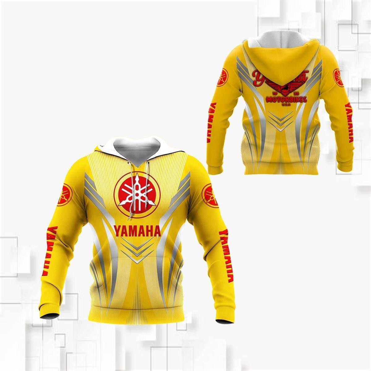 Yamaha Factory Racing Team, Yamaha Motorbikes All Over Print Hoodie, Zip Hoodie 122