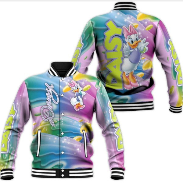 Daisy Duck Disney Cartoon Gift Lover Baseball Jacket 354