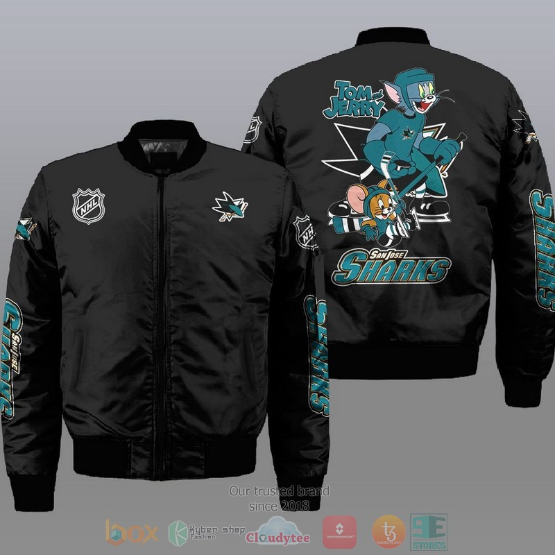 San Jose Sharks Tom And Jerry Bomber Jacket