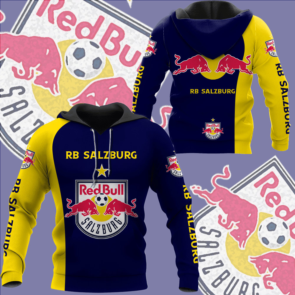 Red Bull Salzburg All Over Print Hoodie, Zip Hoodie 337
