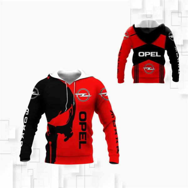 Opel Mokka Shirt 1022, 3d Hoodie Zip Hoodie 1990