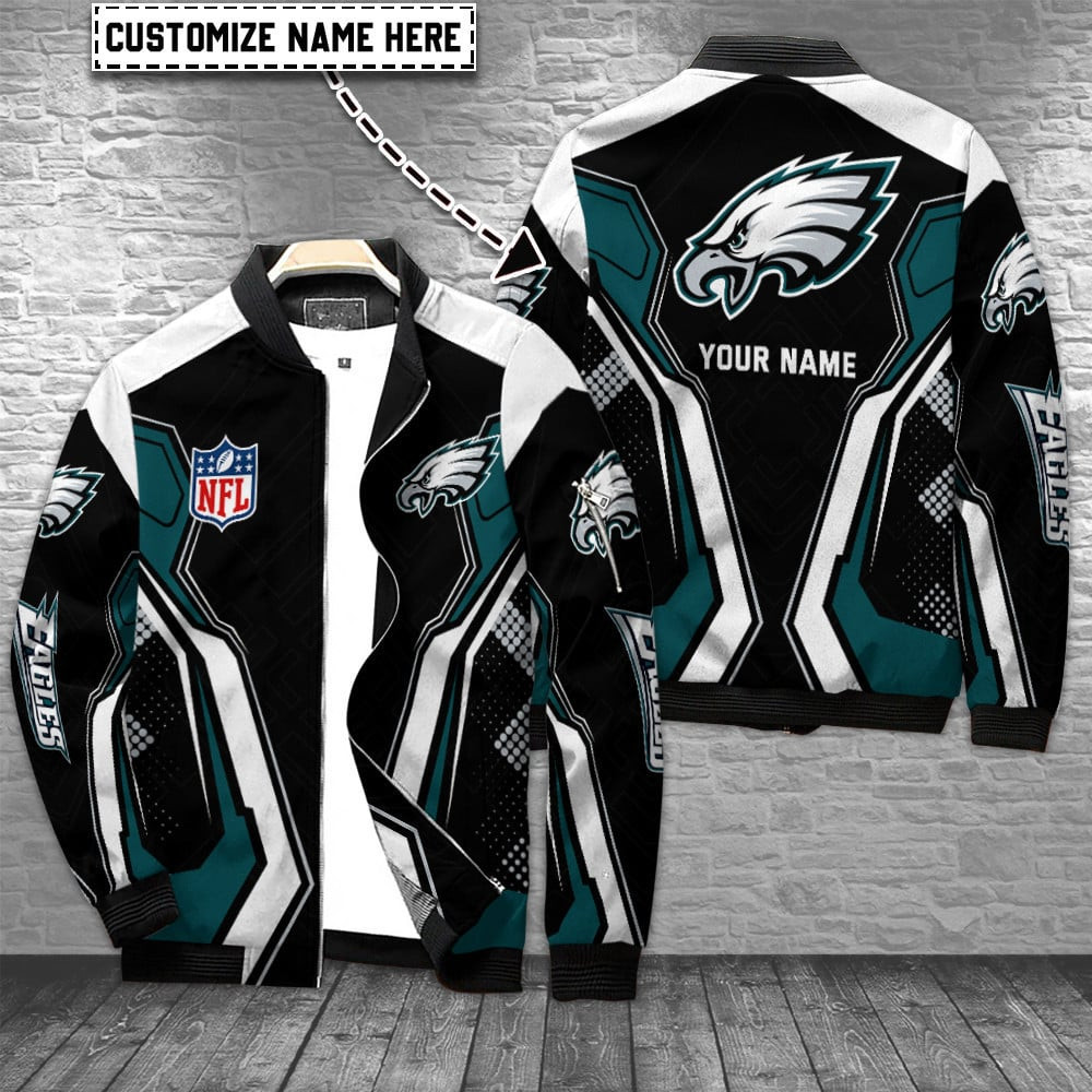 Philadelphia Eagles Personalized Bomber Jacket BG627