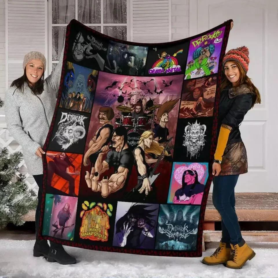 Metalocalypse TV Series Fleece Sherpa Blanket