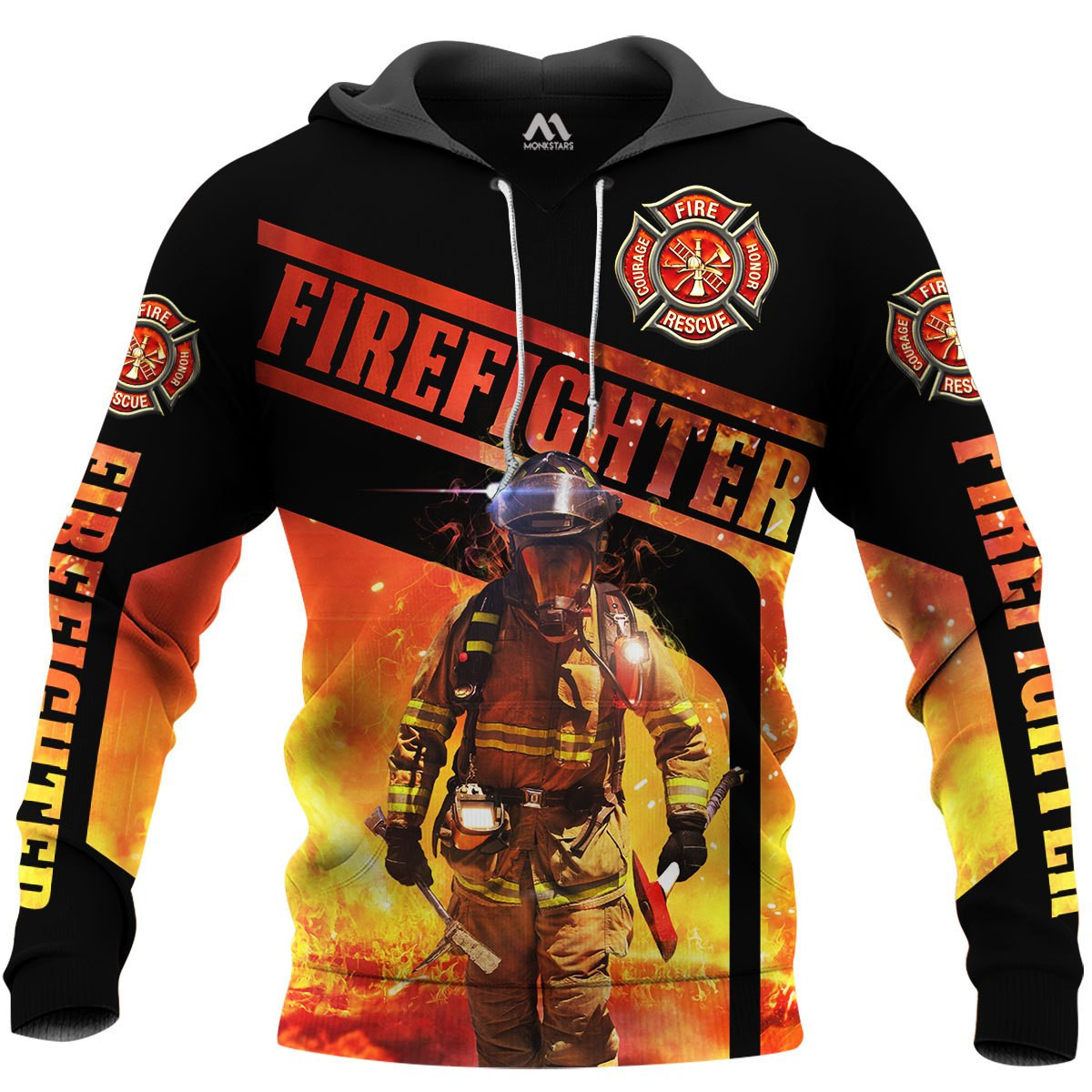 Brave Firefighter 3D All Over Print Hoodie & Zip Hoodie