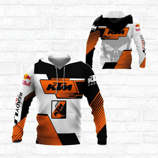 Ktm Racing Shirt 806, 3d Hoodie Zip Hoodie 1232