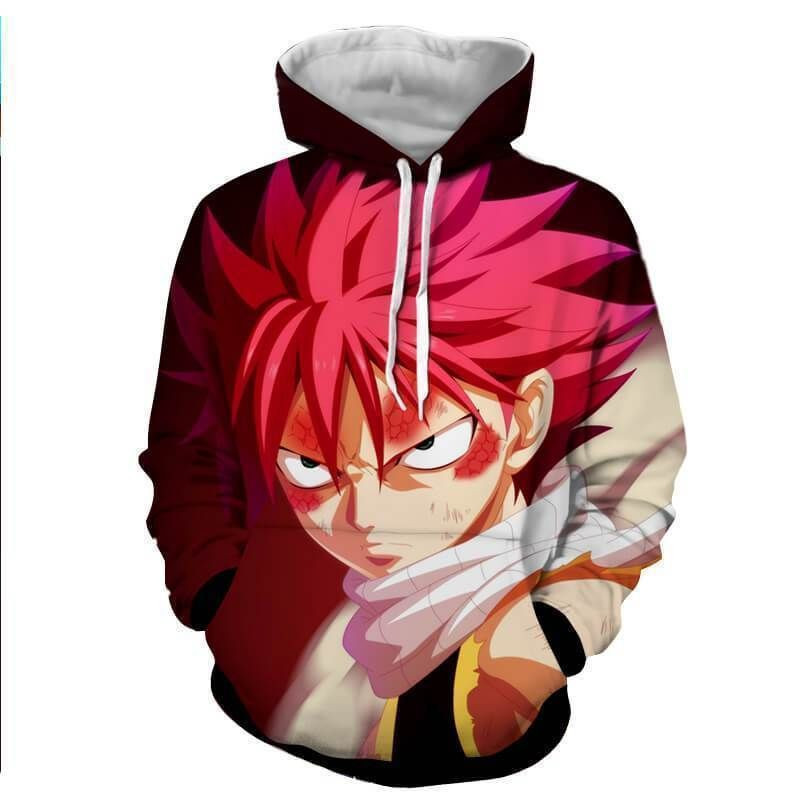Natsu Dragneel Purple Fairy Tail 3D All Over Print Hoodie & Zip Hoodie