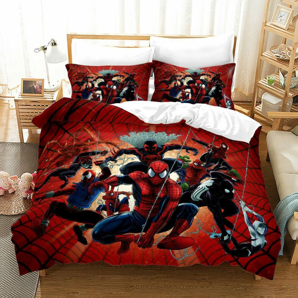 Spiderman Bedding Set MV Spiderman Every Versions Graphic Duvet Covers