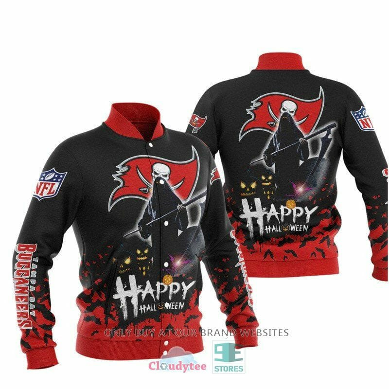 Tampa Bay Buccaneers Black Halloween Baseball Jacket