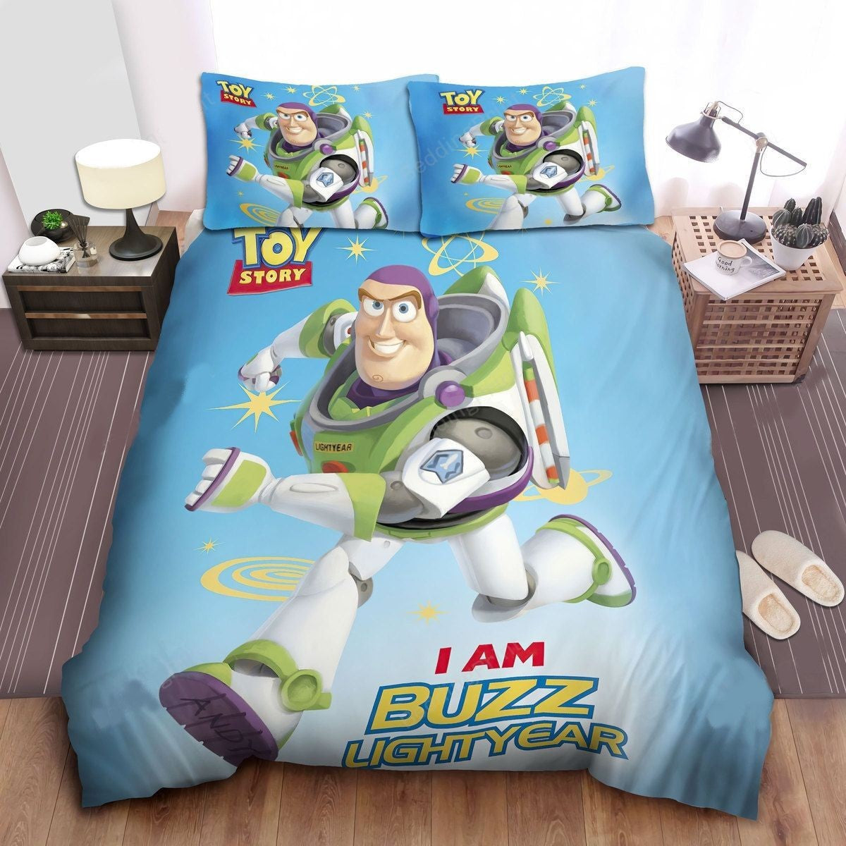 Toy Story Bedding Set DN I Am Buzz Lightyear Poster Duvet Covers