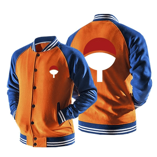 Naruto Uchiha Clan Logo Konohagakure 2 Baseball Jacket 333