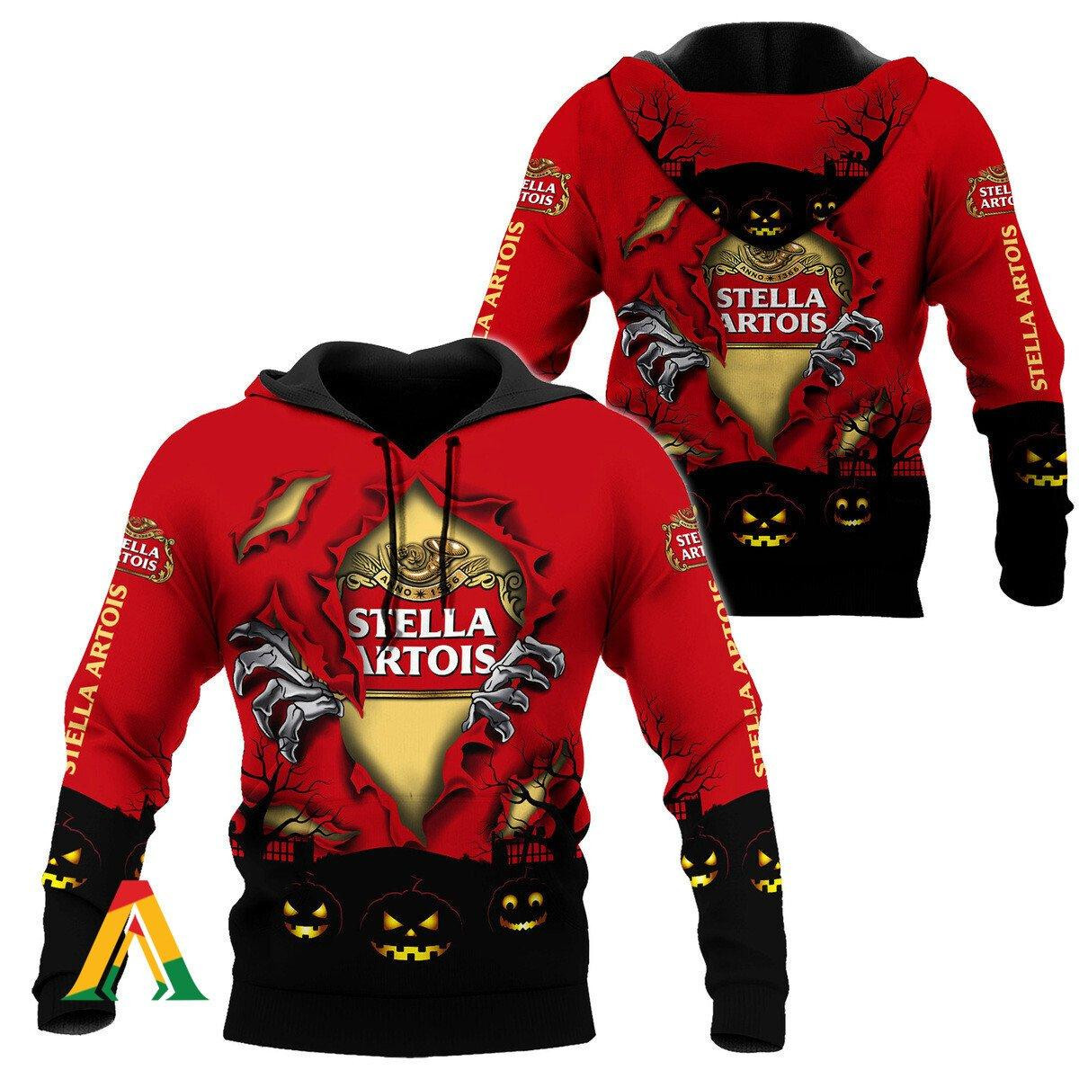Scary Night Halloween Stella Artois Hoodie & Zip Hoodie