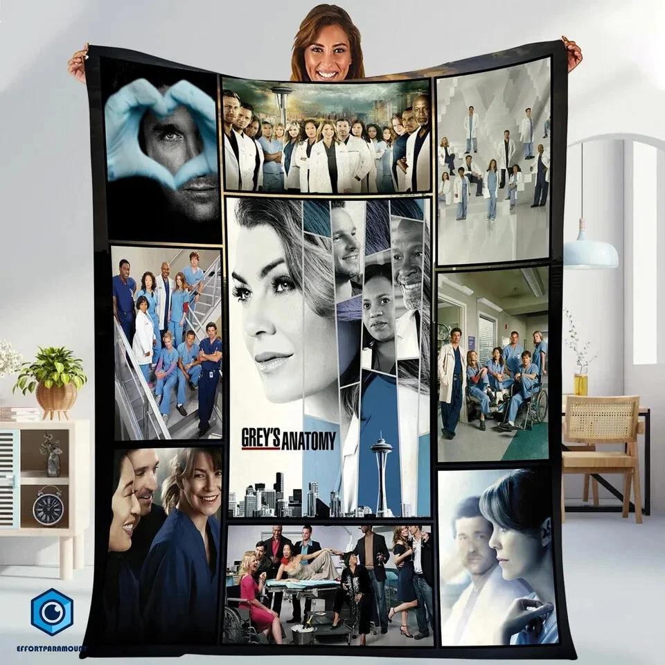 Grey’s Anatomy Fleece Sherpa Blanket