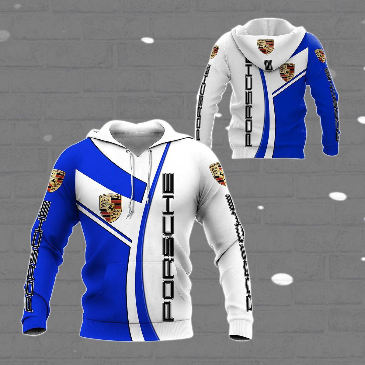 Porsche Shirt 366, 3d Hoodie Zip Hoodie