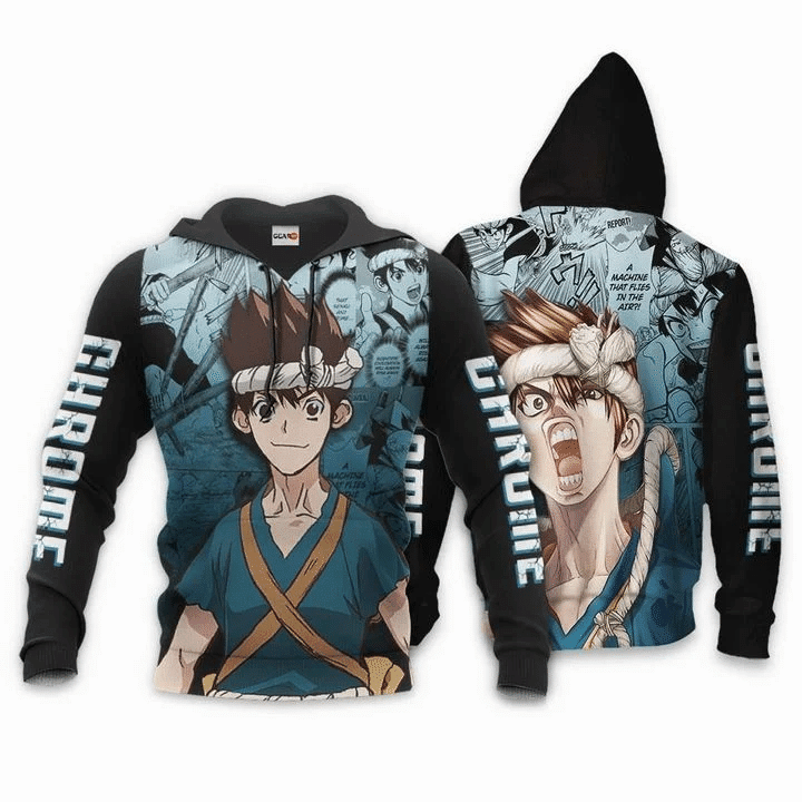 Dr Stone Chrome Dr Stone 3d Hoodie Zip Hoodie