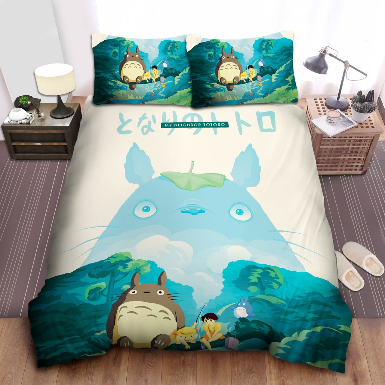 SGhibli Bedding Set My Neighbor Totoro Digital Art Poster Duvet Covers