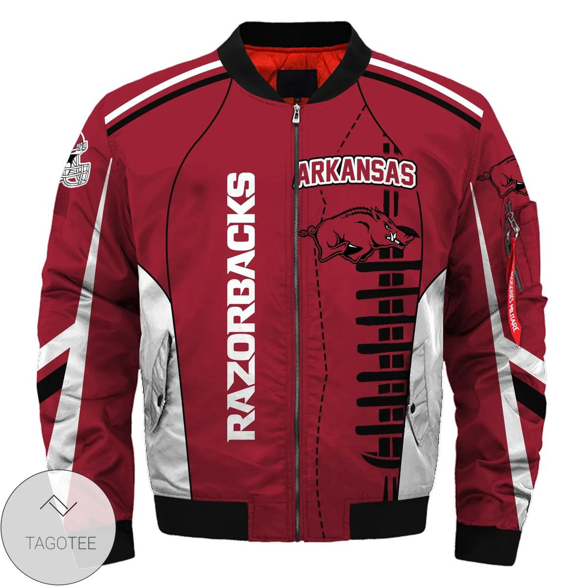 Arkansas Razorbacks Red Bomber Jacket