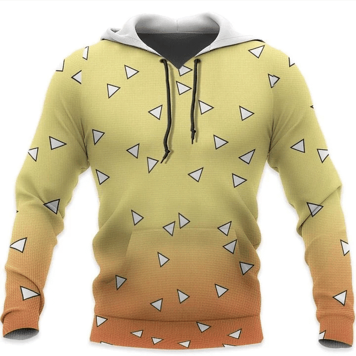 Zenitsu Shirt Demon Slayer Kimetsu No Yaiba 3d Hoodie Zip Hoodie