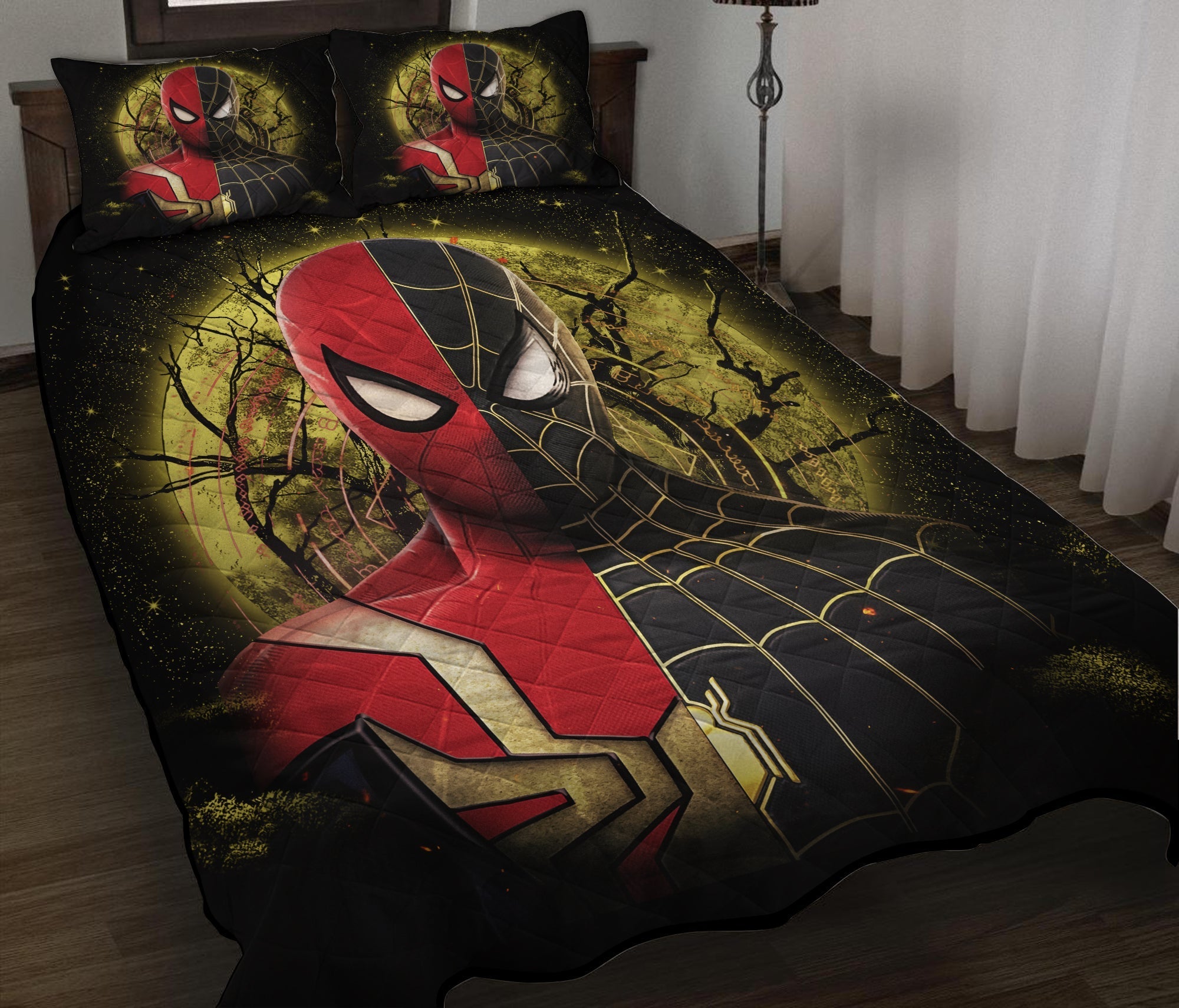 Spiderman Bedding Set MV Spiderman Black Suit No Way Home Duvet Covers