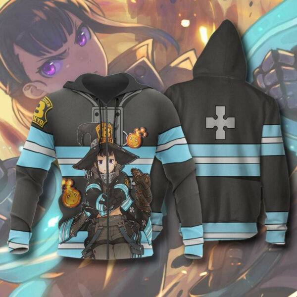 Maki Oze Fire Force 2k944 Cartoon 3d Hoodie Zip Hoodie 166