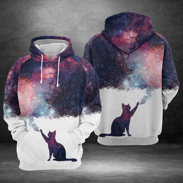 Cat Galaxy 3D All Over Print Hoodie & Zip Hoodie