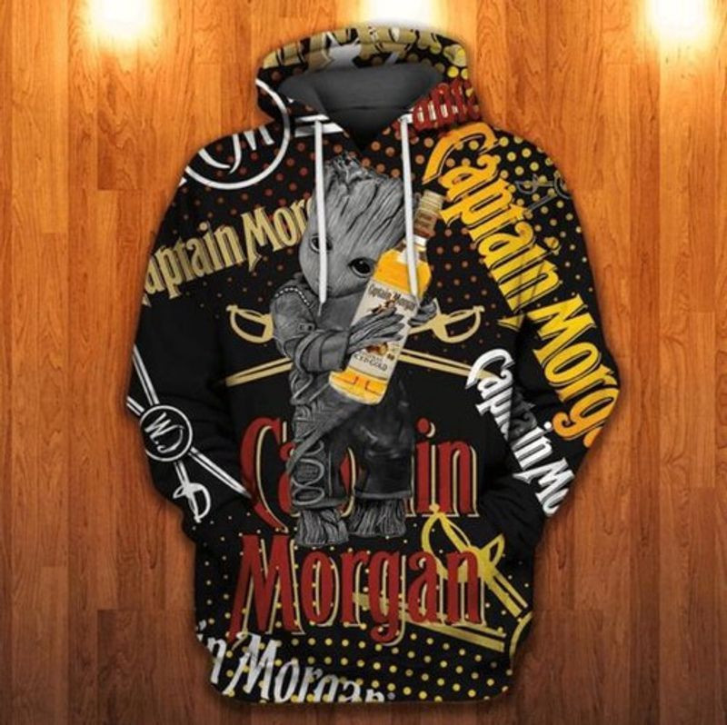 Groot Star Wars Captain Morgan 3d Hoodie