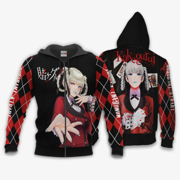 Kirari Momobami Kakegurui Anime 3k343 Cartoon 3d Hoodie Zip Hoodie 1471