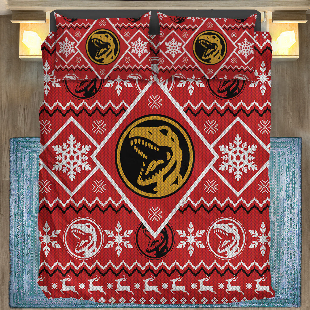 Power Ranger Bedding Set Mighty Morphin Red Power Ranger Duvet Covers