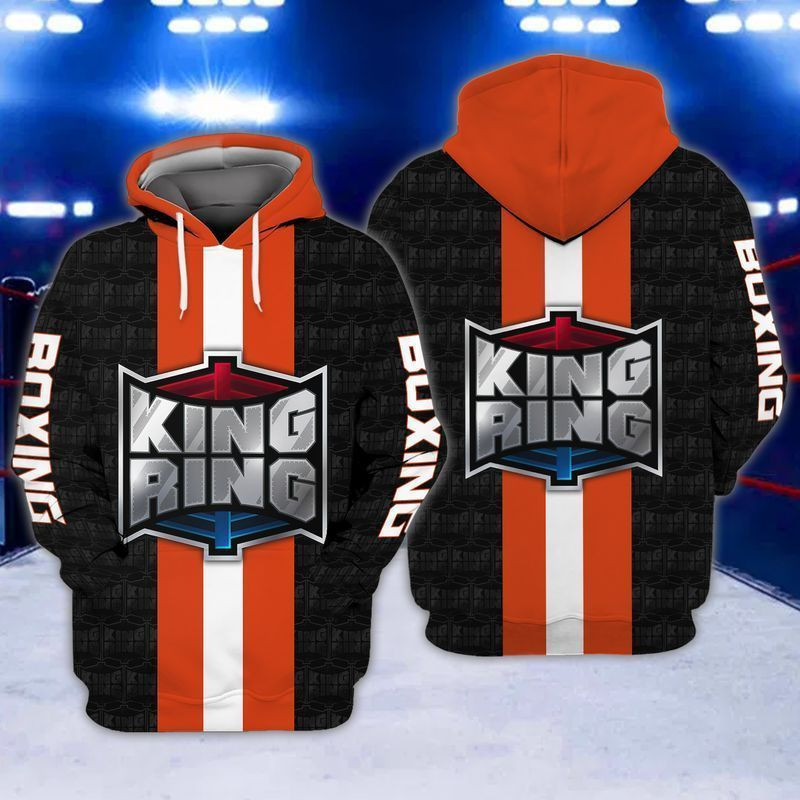 King Ring Boxing 3d Hoodie Zip Hoodie