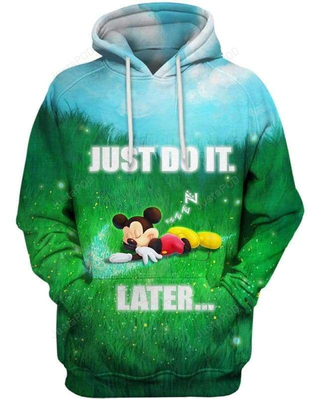 Mickey 3d All Print Hoodie, Zip- Up Hoodie