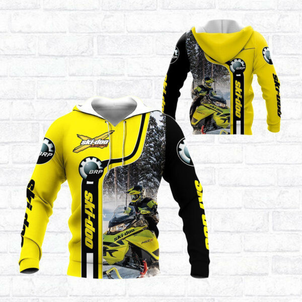 Ski-doo Racing Team 7k804 3d Zip Hoodie Hoodie Ii0 1941