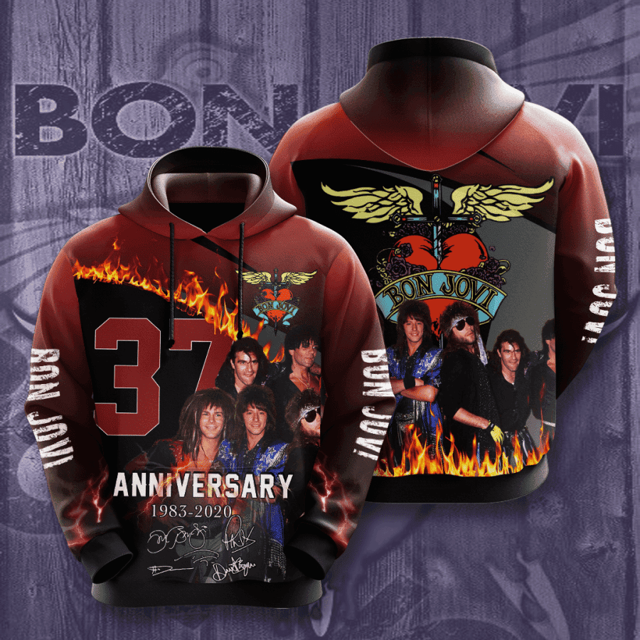 Bon Jovi 3D All Over Print Hoodie & Zip Hoodie